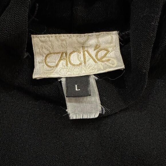 Cache Vintage Black mesh turtleneck - Picture 4 of 5